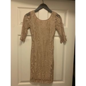 Gold embroidered dress. Never worn!